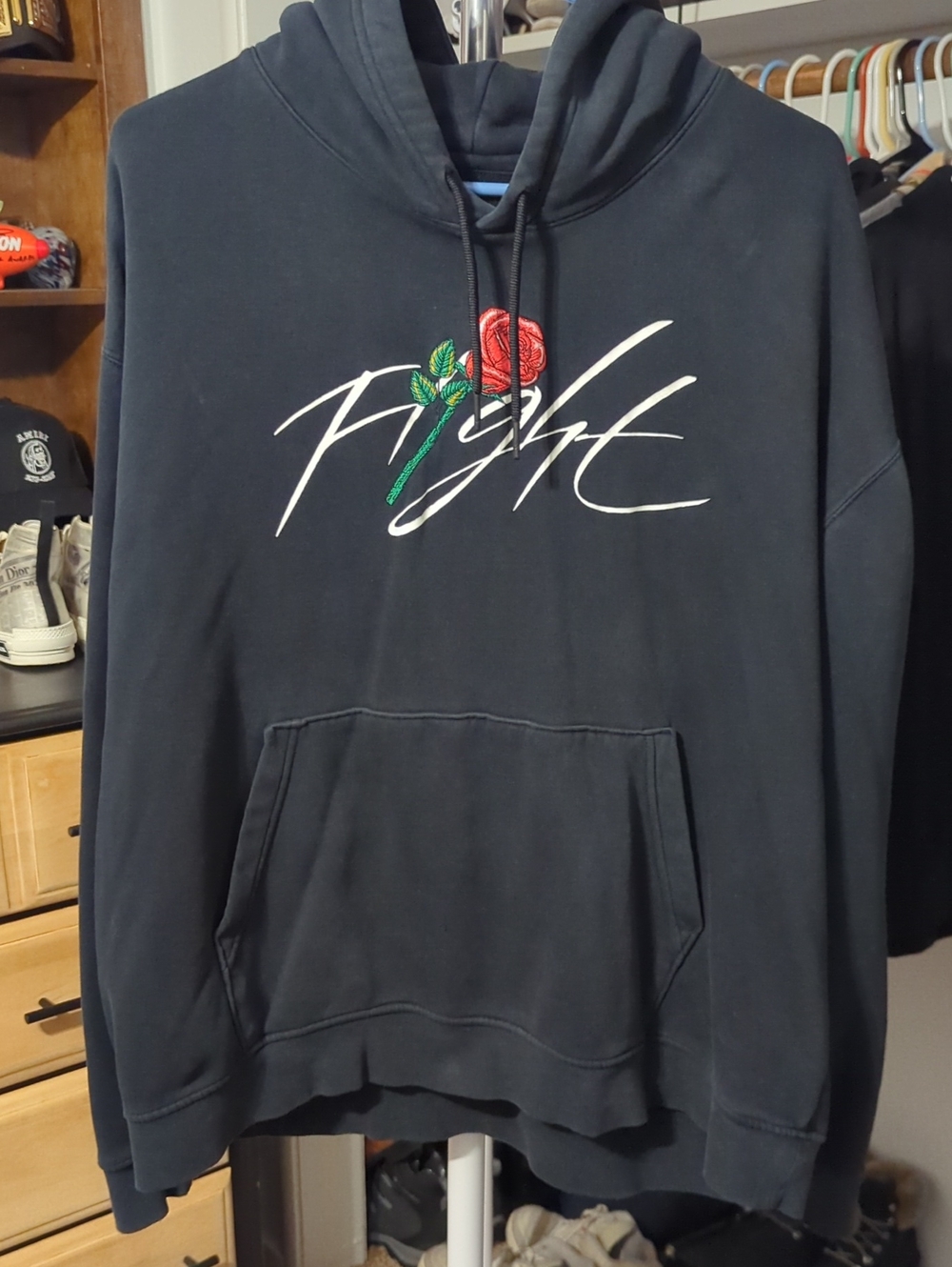 Air Jordan Flight Sorry For Your Loss Rose Hoodie Size M
